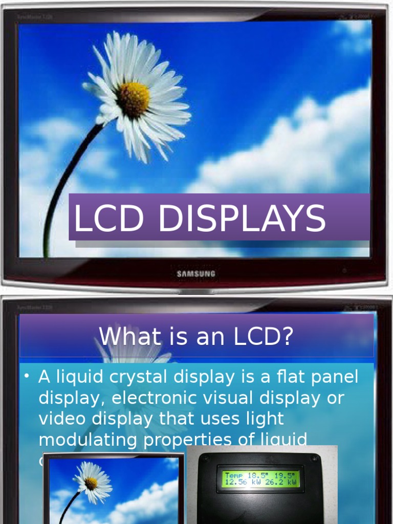 Introduction To LCD Display PDF Liquid Crystal Display Cathode