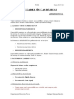 CAPACIDADES FÍSICAS BÁSICAS 3º ESO