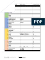 Example Technical Rider Input List