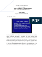 Principles of Physical Metallurgy Prof. R. N. Ghosh Department of Metallurgical & Materials Engineering Indian Institute of Technology, Kharagpur