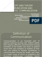 Concept and Theory Communication and Therapeutic Communication