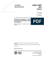 NBR ISO 10014-2008 - Gestao Da Qualidade - Diretrizes Para a Percepção de Benefícios Financeiros e Economicos_OK