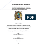 Sistema de pronóstico de ventas Pymes usando RNs