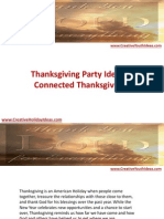 Thanksgiving Party Ideas - Connected Thanksgiving