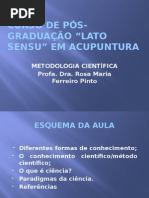 Metodologia Cientifica Acupuntura 1AULA