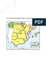 Mapa Lenguas España