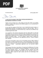 Donald Tusk Letter