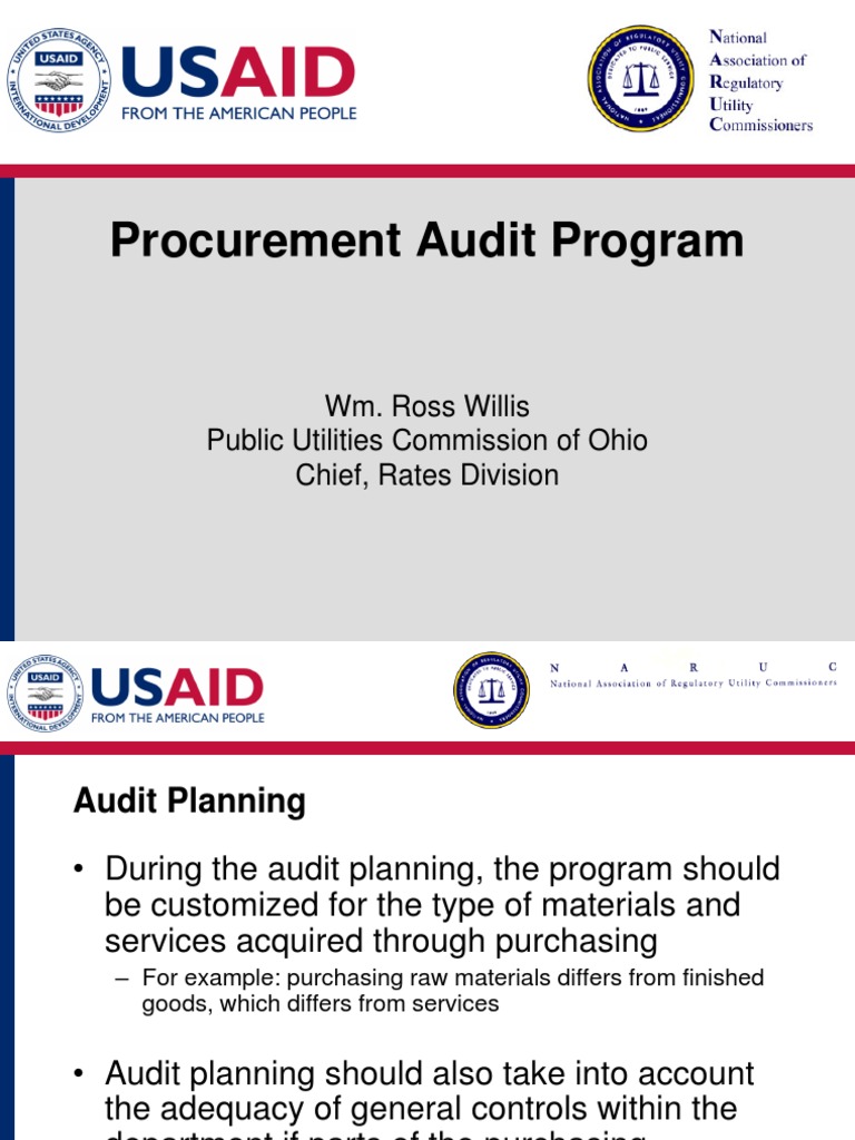 Procurement Audit Program Overview | PDF | Cheque | Audit