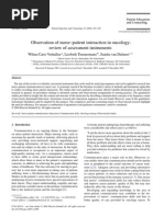 Observation of Nurse-parient Interaction in Oncology