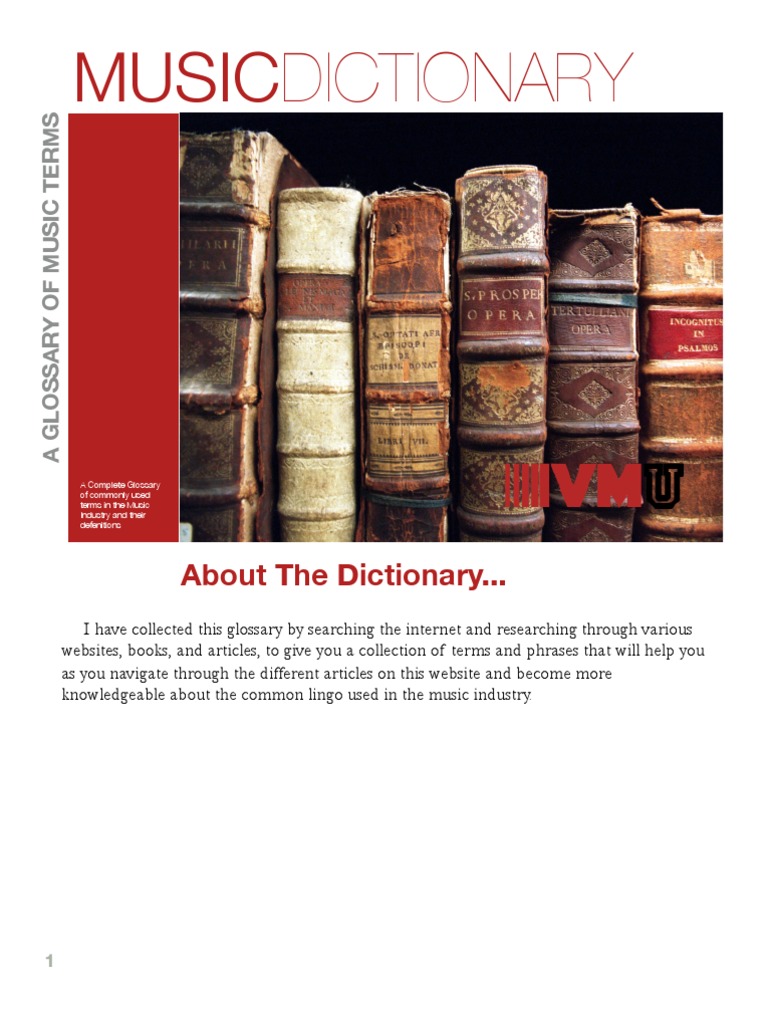 Music Dictionary Compact Disc Equalization (Audio)