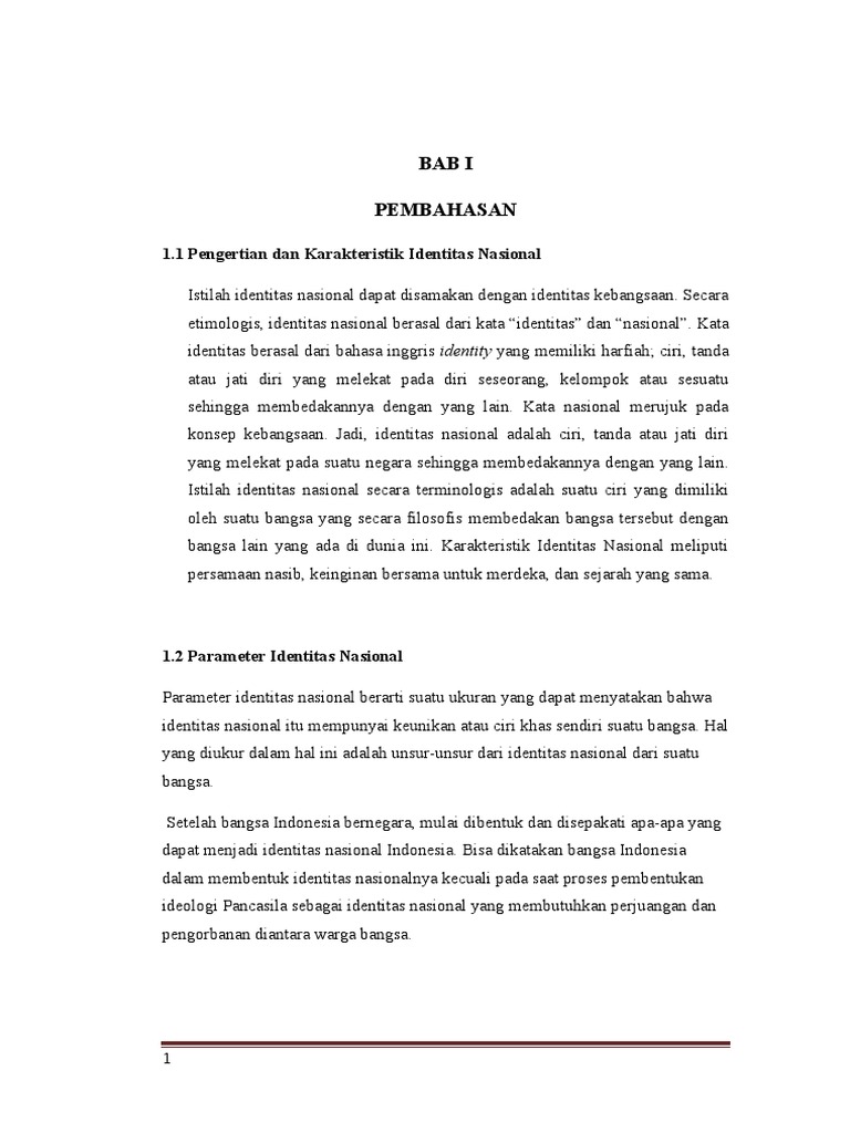 Identitas Nasional Dan Masyarakat Madani 1
