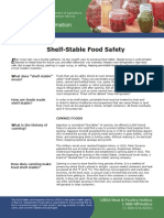 Shelf Stable Food Safety