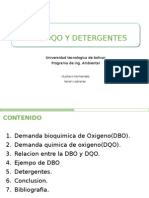 Dbo, Dqo y Detergentes Exp