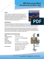 On-Line Sulfur Measurement in Heavy Oils