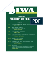 Diwa: Studies in Philosophy and Theology 34 (2009)