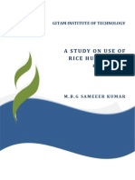 Study on Use of Rice HUsk Ash in Concrete M B G Sameer Kumar