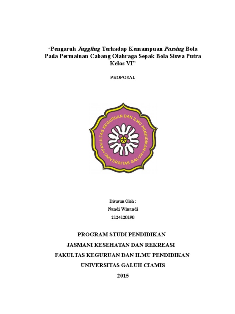 Skripsi Sepak Bola