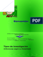 Presentación Sobre Tipos de Investigaciones