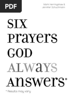 6 Prayers GOD Always Answers.