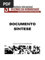 Documento Sintese Dilemas da Humanidade