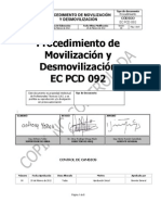 Ec Pcd 092 Movilización y Desmovilización