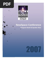 Download NewSpace 2007 Program by Space Frontier Foundation SN28923526 doc pdf