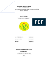 Komponen Linguistik Dalam Analisis Kontrastif