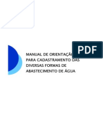 Manual - Orientacao Cadastro Tecnico Agua PDF