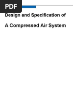 Design and Specification of A Compressed Air System