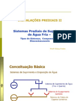 Apostila 1- Água Fria - Sistema e Componentes e Dimensionamento-final