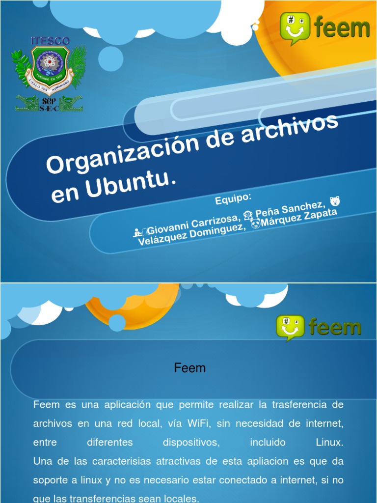 Feem: Transferencia de Archivos en Linux | PDF | Ubuntu (sistema ...