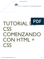 Comenzando con HTML + CSS