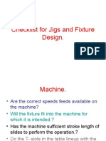 06-Checklist For Jigs and Fixture Design