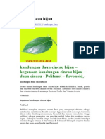 Download Daun Cincau Hijau by Norsyekii Chea-QirRa SN289255976 doc pdf