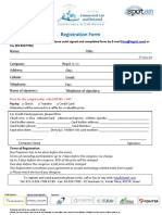 Registration Form For Participant Connected Car and Beyond
