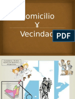 Domicilio Residencia y Vecindad