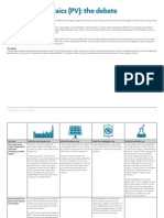 Solar Photovoltaics (PV) : The Debate