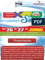 Tercer Avance Expo Feria Sucre Productivo 2015