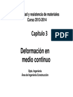 Deformación en Medio Continuo