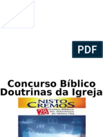 Concurso Bíblico - Doutrinas