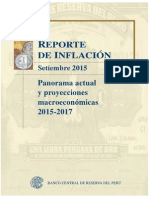 Reporte de Inflacion  - Set 2015