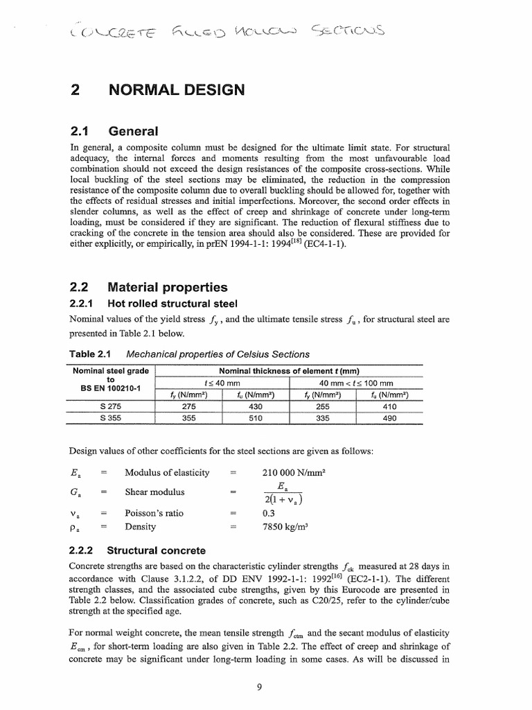 Circular Hollow Sections PDF | PDF | Buckling | Column