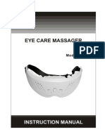 Eye Care Massager Model 605E - User Manual