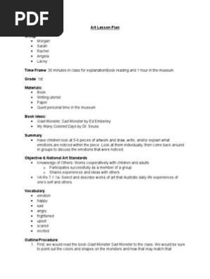 art lesson plan