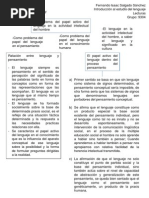 Lenguaje Conocimiento y Cultura