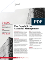 MSc Factsheet Actuarial Management