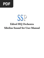 Edirol HQ Orchestra Sound Set User Manual