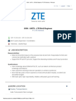 GSM - UMTS - LTE BoQ Engineer - PT ZTE Indonesia - Pekerjaan