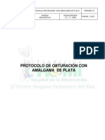 Protocolo Obturacion Amalgama