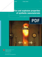Fire and Explosion Properties of Synthetic Nanomaterials